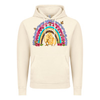 Vintage Artic easter flowers and butterfly with chicks rainbow Vintage Hoodie - Artiststas