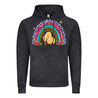 Easter Flowers And Butterfly With Chicks Rainbow Vintage Hoodie | Teevron