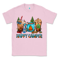 Bubblegum Pink Happy Camper Coffee Cups Classic Tee - FaDigitalArtStudio