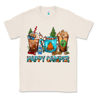 Natural Happy Camper Coffee Cups Classic Tee - FaDigitalArtStudio