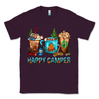 Plum Happy Camper Coffee Cups Classic Tee - FaDigitalArtStudio