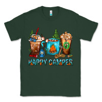 Sports Green Happy Camper Coffee Cups Classic Tee - FaDigitalArtStudio