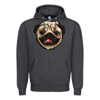 Smoke pug Zipper Hoodie - Jasminsmagicworld