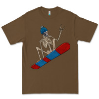 Cacao skeleton snowboard Premium Tee - FaDigitalArtStudio