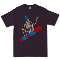 Plum skeleton snowboard Premium Tee - FaDigitalArtStudio