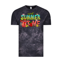 Cloud Black summer time Vintage Tee - CowhideDigitalArt