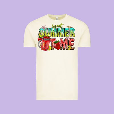 Summer Time Vintage Tee Designed By Cowhidedigitalart