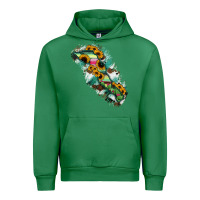 Emerald Baja California Sur State Of Mexico Map Urban Hoodie - RanaPortraitStore