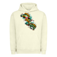 Pigment Pistachio Baja California Sur State Of Mexico Map Urban Hoodie - RanaPortraitStore