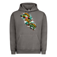 Pigment Tornado Baja California Sur State Of Mexico Map Urban Hoodie - RanaPortraitStore