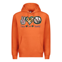 Carrot Peace Love Baseball Premium Hoodie - Jasminsmagicworld