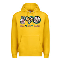 Lemon Peace Love Baseball Premium Hoodie - Jasminsmagicworld
