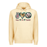 Pina Colada Peace Love Baseball Premium Hoodie - Jasminsmagicworld