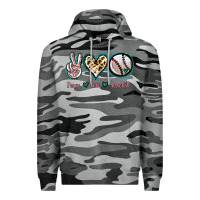 Slate Camo Peace Love Baseball Premium Hoodie - Jasminsmagicworld