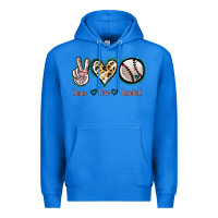 True Royal Peace Love Baseball Premium Hoodie - Jasminsmagicworld