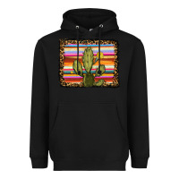 Black serape leopard cactus Heavyweight Hoodie - RanaPortraitStore