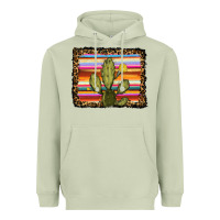 Matcha serape leopard cactus Heavyweight Hoodie - RanaPortraitStore