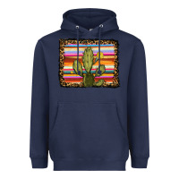 Navy serape leopard cactus Heavyweight Hoodie - RanaPortraitStore