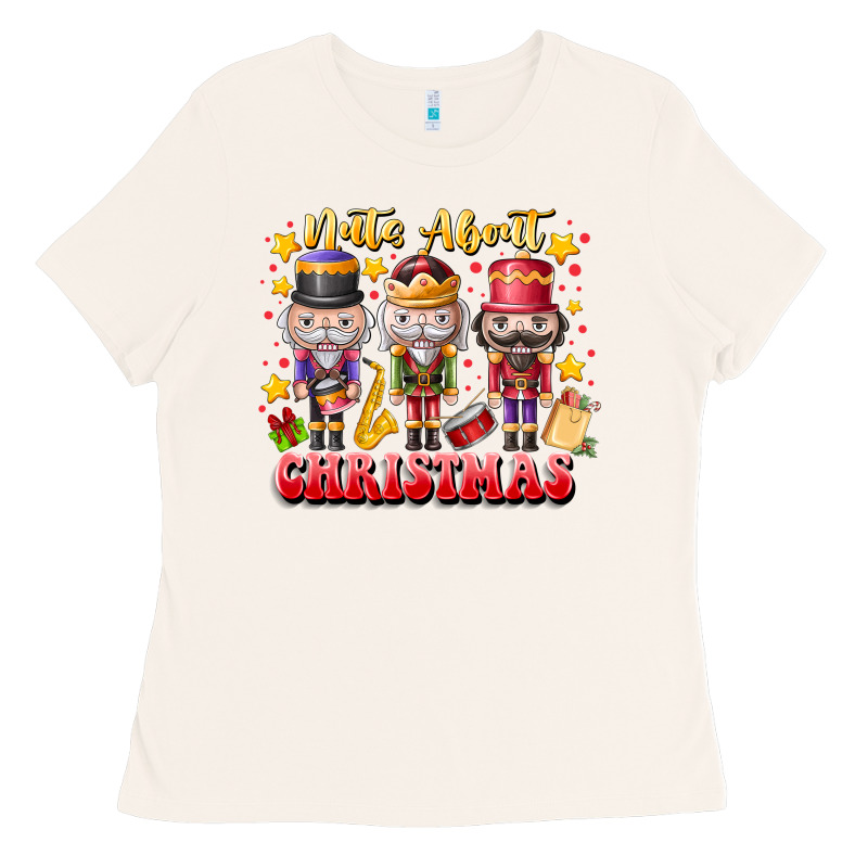 Nuts About Christmas Ladies Tee by CowhideDigitalArt | Teevron