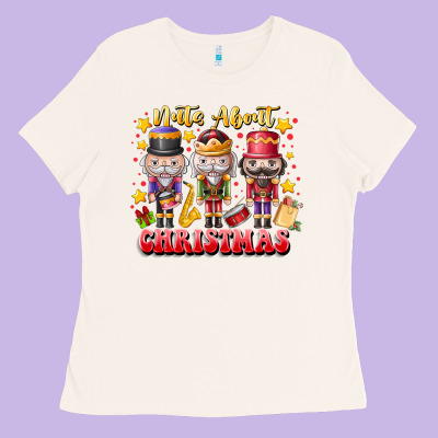 Nuts About Christmas Ladies Tee Designed By Cowhidedigitalart