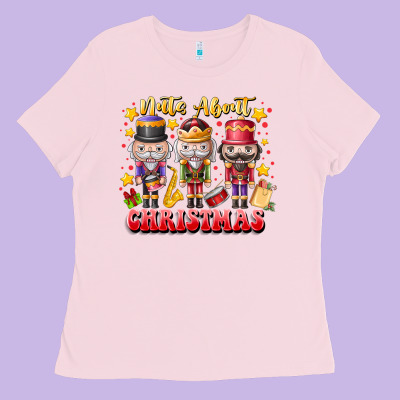 Nuts About Christmas Ladies Tee Designed By Cowhidedigitalart