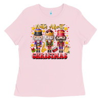 Bubblegum Pink Nuts About Christmas Ladies Tee - CowhideDigitalArt
