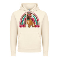 Vintage Artic french bulldog floral rainbow Vintage Hoodie - Artiststas