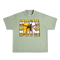 Oil Green Mama Of Both Urban Heavy Tee - CowhideDigitalArt