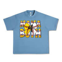Pebble Blue Mama Of Both Urban Heavy Tee - CowhideDigitalArt