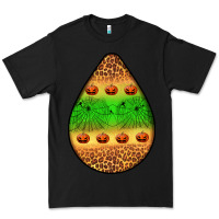 Black halloween pumpkin teardrop Premium Tee - BundleAndBundleShop