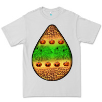 Dove Grey halloween pumpkin teardrop Premium Tee - BundleAndBundleShop