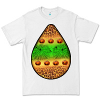 White halloween pumpkin teardrop Premium Tee - BundleAndBundleShop