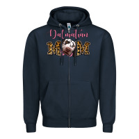 Navy Dalmatian Mom Zipper Hoodie - Jasminsmagicworld