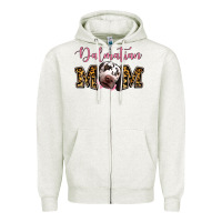 Oatmeal Heather Dalmatian Mom Zipper Hoodie - Jasminsmagicworld