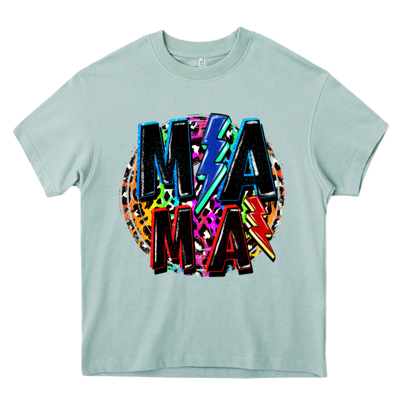 Mama Lightning Bolts Mother's Day Heavy Core Tee by FaDigitalArtStudio | Teevron