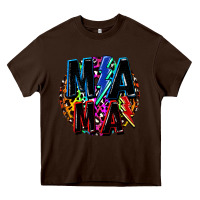 Chocolate Brown Mama lightning bolts Mother's Day Heavy Core Tee - FaDigitalArtStudio