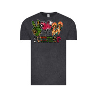 Vintage Black peace love summer Vintage Tee - CowhideDigitalArt