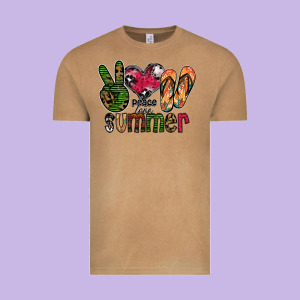 Peace Love Summer Vintage Tee Designed By Cowhidedigitalart