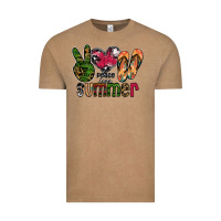 Vintage Coffee peace love summer Vintage Tee - CowhideDigitalArt