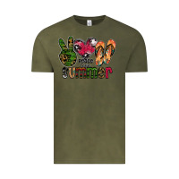 Vintage Olive peace love summer Vintage Tee - CowhideDigitalArt