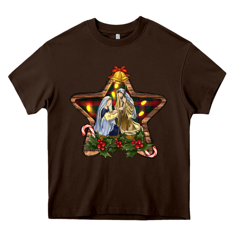 Christmas Baby Jesus Oh Holly Night Heavy Core Tee by RanaPortraitStore | Teevron