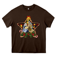 Chocolate Brown christmas baby jesus oh holly night Heavy Core Tee - RanaPortraitStore