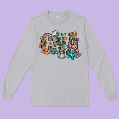 Cna Life Long Sleeve Tee Designed By Racoondesign