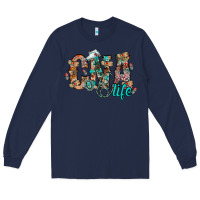 Navy cna life Long Sleeve Tee - RacoonDesign