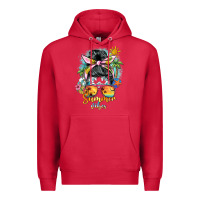 Cardinal summer vibes messy bun Premium Hoodie - BarkalooDesign