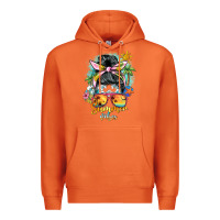 Carrot summer vibes messy bun Premium Hoodie - BarkalooDesign