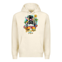 Tofu summer vibes messy bun Premium Hoodie - BarkalooDesign
