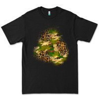 Black camouflage and leopard patch  3 Premium Tee - BundleAndBundleShop