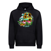 Black Campeche State Of Mexico Map Urban Hoodie - RanaPortraitStore