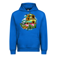 Cobalt Campeche State Of Mexico Map Urban Hoodie - RanaPortraitStore
